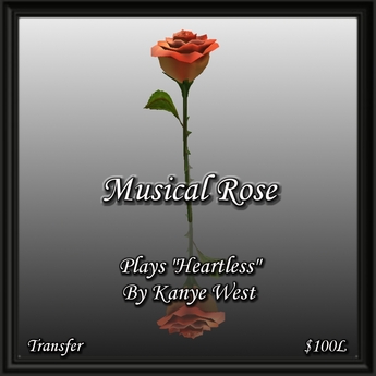 Second Life Marketplace - Musical Rose - Heartless